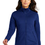 Port Authority Womens Accord Stretch Moisture Wicking Fleece Full Zip Jacket - Royal Blue