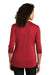 Port Authority Womens Choice 3/4 Sleeve Polo Shirt Rich Red Side