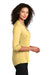 Port Authority Womens Choice 3/4 Sleeve Polo Shirt Sunbeam Yellow Side