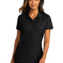 Port Authority Womens React SuperPro Snag Resistant Short Sleeve Polo Shirt - Deep Black