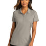 Port Authority Womens React SuperPro Snag Resistant Short Sleeve Polo Shirt - Gusty Grey