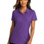 Port Authority Womens React SuperPro Snag Resistant Short Sleeve Polo Shirt - Purple