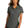 Port Authority Womens React SuperPro Snag Resistant Short Sleeve Polo Shirt - Storm Grey