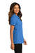 Port Authority Womens SuperPro React Short Sleeve Polo Shirt Strong Blue Side