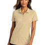 Port Authority Womens React SuperPro Snag Resistant Short Sleeve Polo Shirt - Wheat