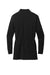 Port Authority LK825 Microterry Long Sleve Cardigan Sweater Deep Black Flat Back
