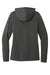Port Authority LK826 Womens Microterry Hooded Sweatshirt Hoodie Charcoal Grey Flat Back