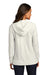 Port Authority LK826 Womens Microterry Hooded Sweatshirt Hoodie Ivory Chiffon White Back