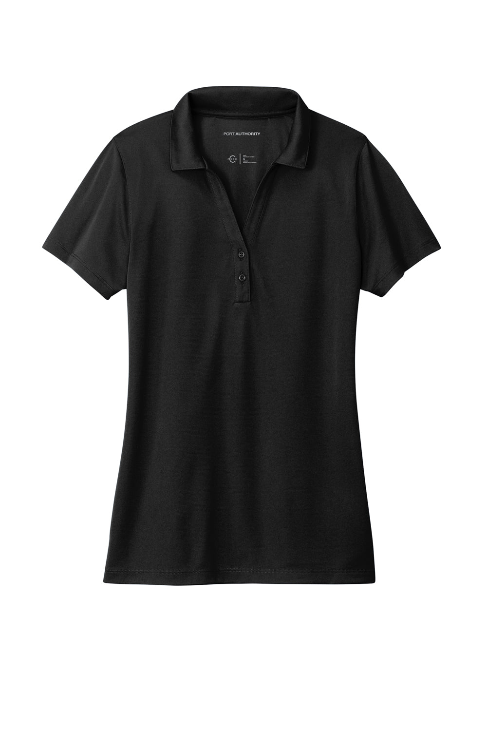 Port Authority LK863 C-Free Performance Short Sleeve Polo Shirt Deep Black Flat Front