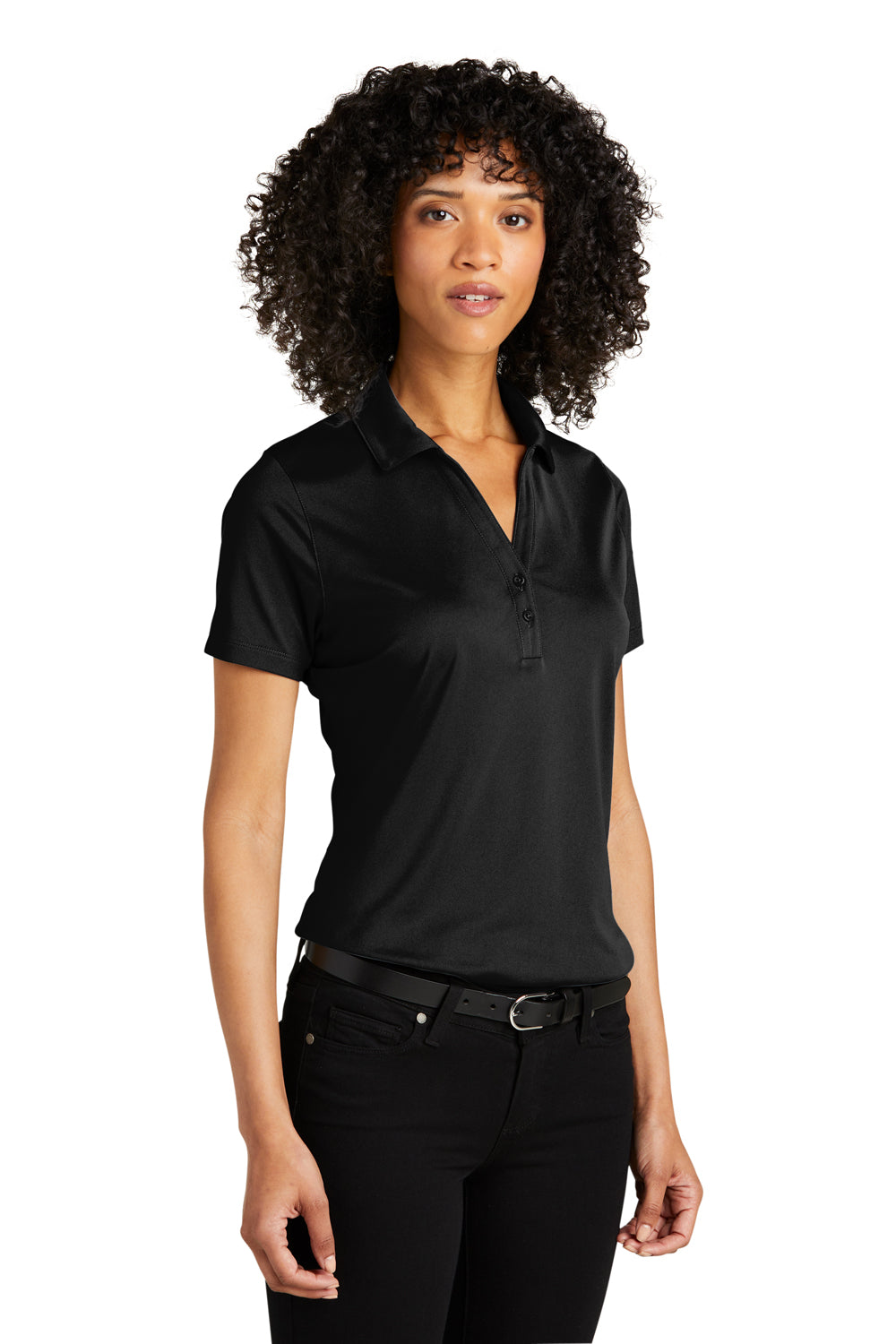 Port Authority LK863 C-Free Performance Short Sleeve Polo Shirt Deep Black 3Q