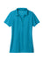 Port Authority LK863 Womens C-Free Performance Moisture Wicking Short Sleeve Polo Shirt Parcel Blue Flat Front