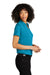 Port Authority LK863 Womens C-Free Performance Moisture Wicking Short Sleeve Polo Shirt Parcel Blue SIde