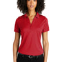Port Authority Womens C-Free Performance Moisture Wicking Short Sleeve Polo Shirt - Rich Red
