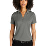 Port Authority Womens C-Free Performance Moisture Wicking Short Sleeve Polo Shirt - Smoke Grey