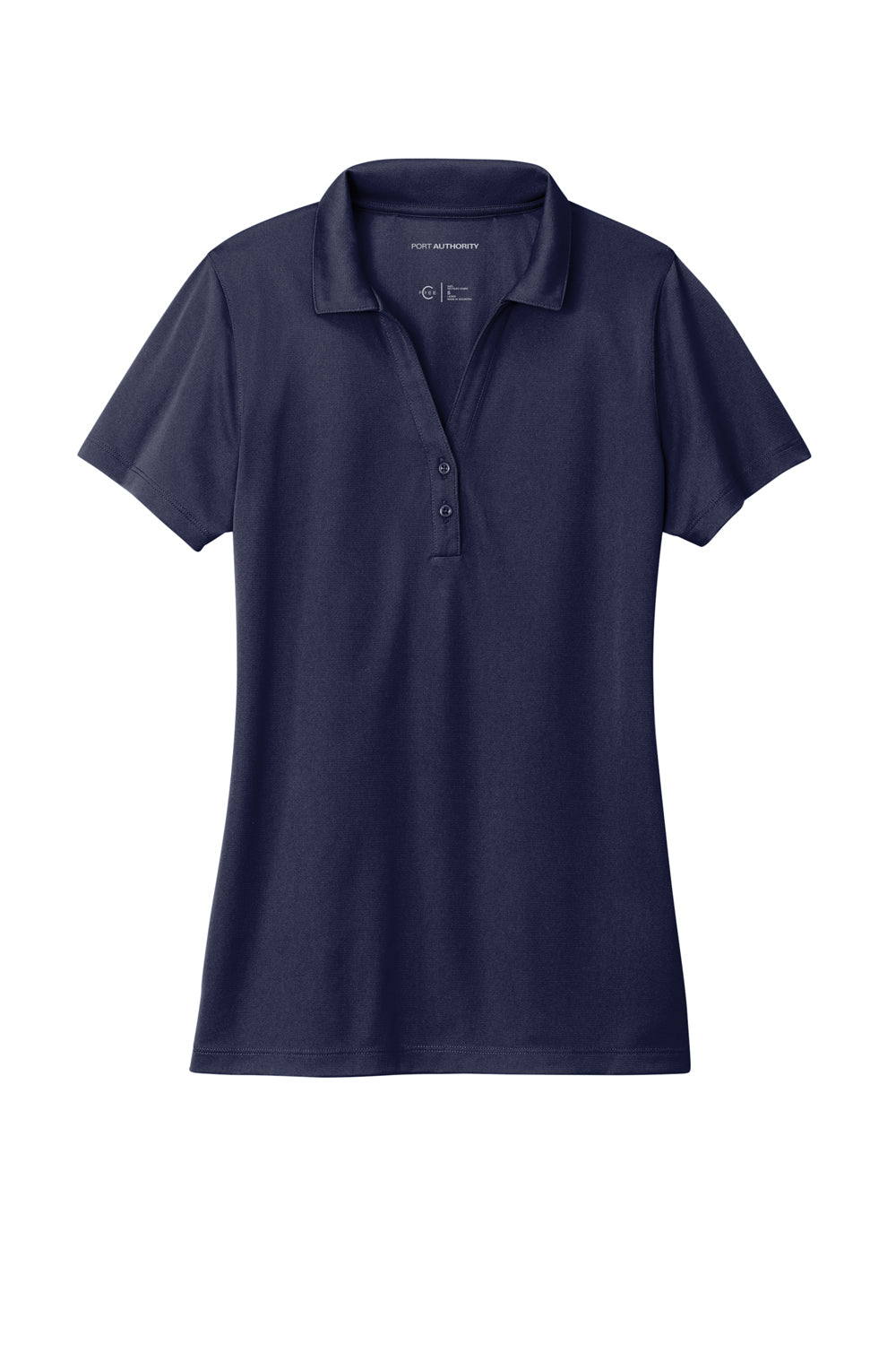 Port Authority LK863 C-Free Performance Short Sleeve Polo Shirt True Navy Blue Flat Front