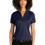 Port Authority Womens C-Free Performance Moisture Wicking Short Sleeve Polo Shirt - True Navy Blue