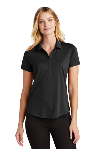 Port Authority LK864 C-Free Performance Short Sleeve Polo Shirt Deep Black Front