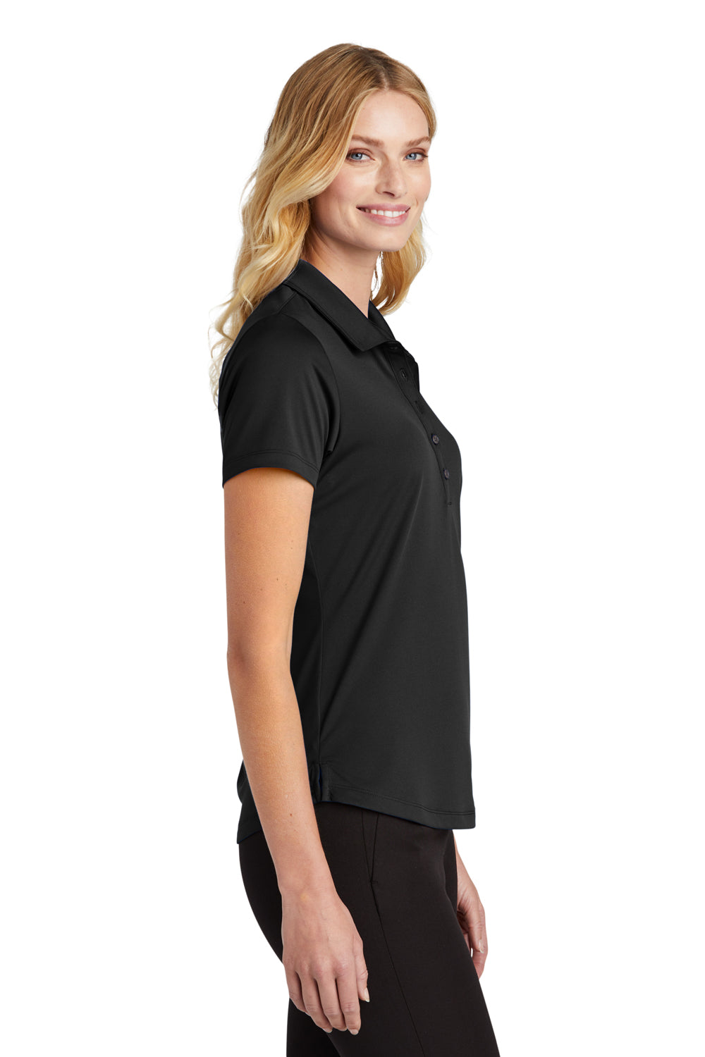 Port Authority LK864 C-Free Performance Short Sleeve Polo Shirt Deep Black Side