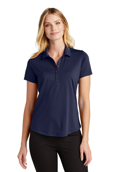 Port Authority LK864 C-Free Performance Short Sleeve Polo Shirt True Navy Blue Front