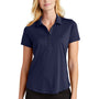 Port Authority Womens C-Free Performance Moisture Wicking Short Sleeve Polo Shirt - True Navy Blue