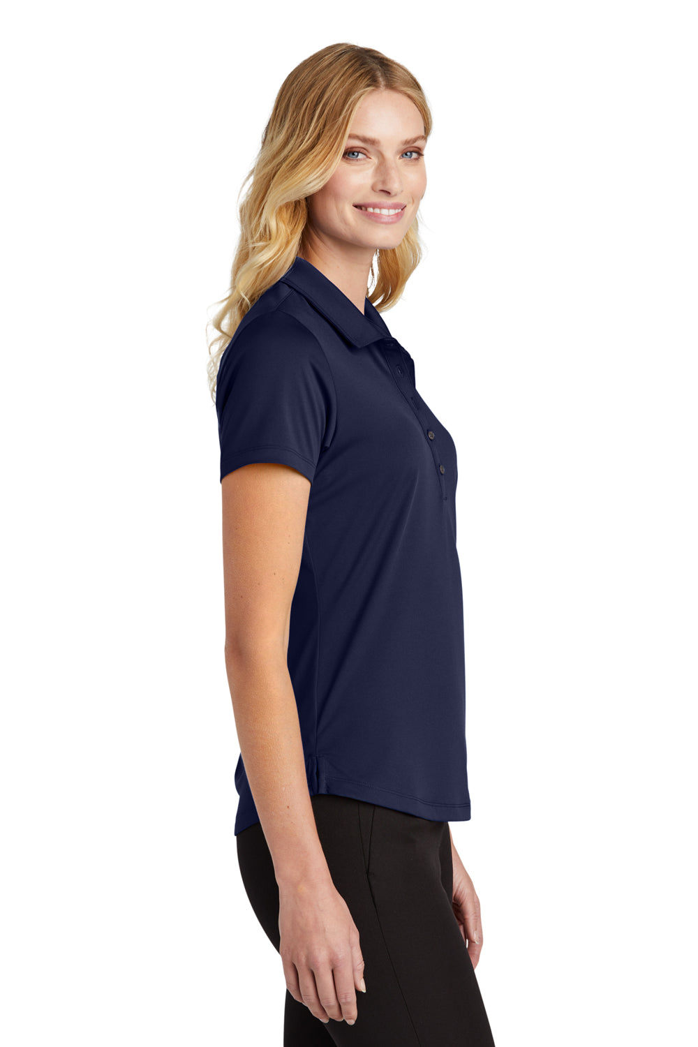 Port Authority LK864 C-Free Performance Short Sleeve Polo Shirt True Navy Blue Side