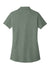 Port Authority LK867 Womens C-FREE Pique Short Sleeve Polo Shirt Heather Dark Green Flat Back