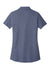 Port Authority LK867 Womens C-FREE Pique Short Sleeve Polo Shirt Heather Navy Blue Flat Back