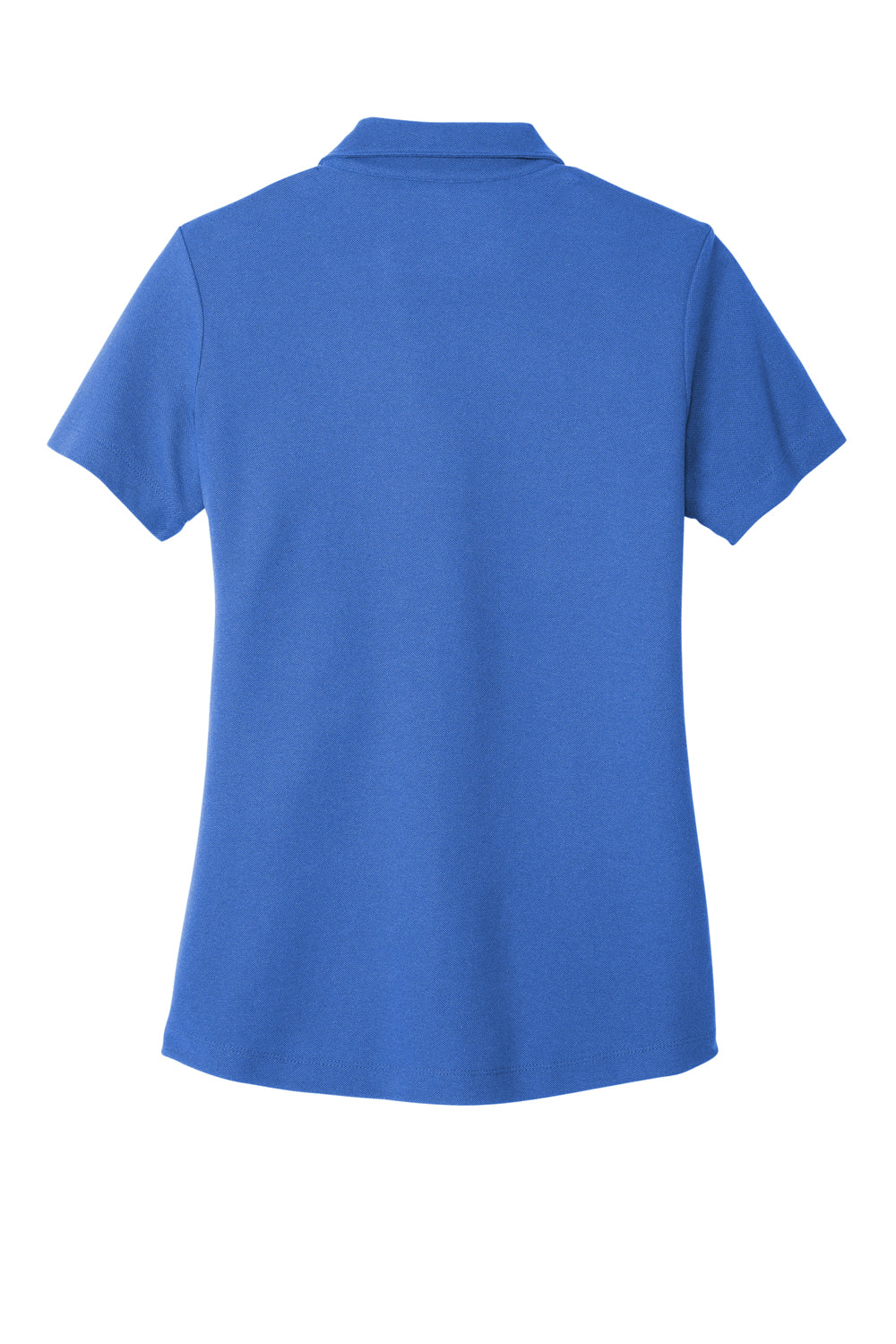 Port Authority LK867 Womens C-FREE Pique Short Sleeve Polo Shirt True Blue Flat Back