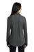 New Era Womens Long Sleeve Cowl Neck T-Shirt Heather Black Side