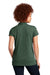 New Era Womens Slub Twist Short Sleeve Polo Shirt Dark Green Twist Side