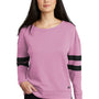 New Era Womens Varsity Fleece Crewneck Sweatshirt - Heather Lilac Pink