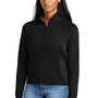 New Era Womens STS 1/4 Zip Sweatshirt - Black