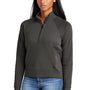New Era Womens STS 1/4 Zip Sweatshirt - Graphite Grey