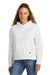 New Era LNEA550 Womens Comeback Fleece Hooded Sweatshirt Hoodie White Front