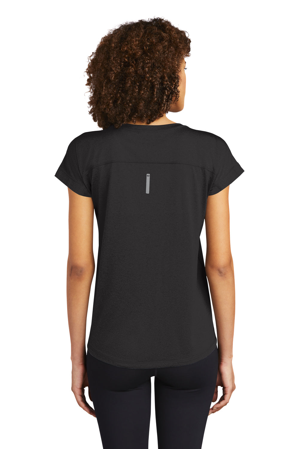 Ogio Womens Endurance Pulse Dolman Short Sleeve Crewneck T-Shirt Blacktop Side