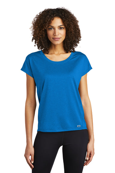Ogio Womens Endurance Pulse Dolman Short Sleeve Crewneck T-Shirt Electric Blue Front