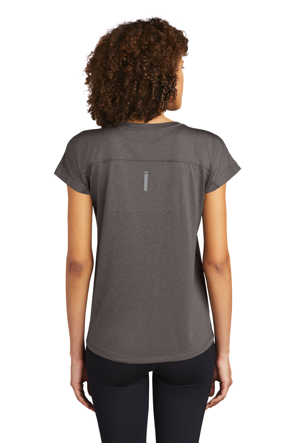 Ogio Womens Endurance Pulse Dolman Short Sleeve Crewneck T-Shirt Gear Grey Side