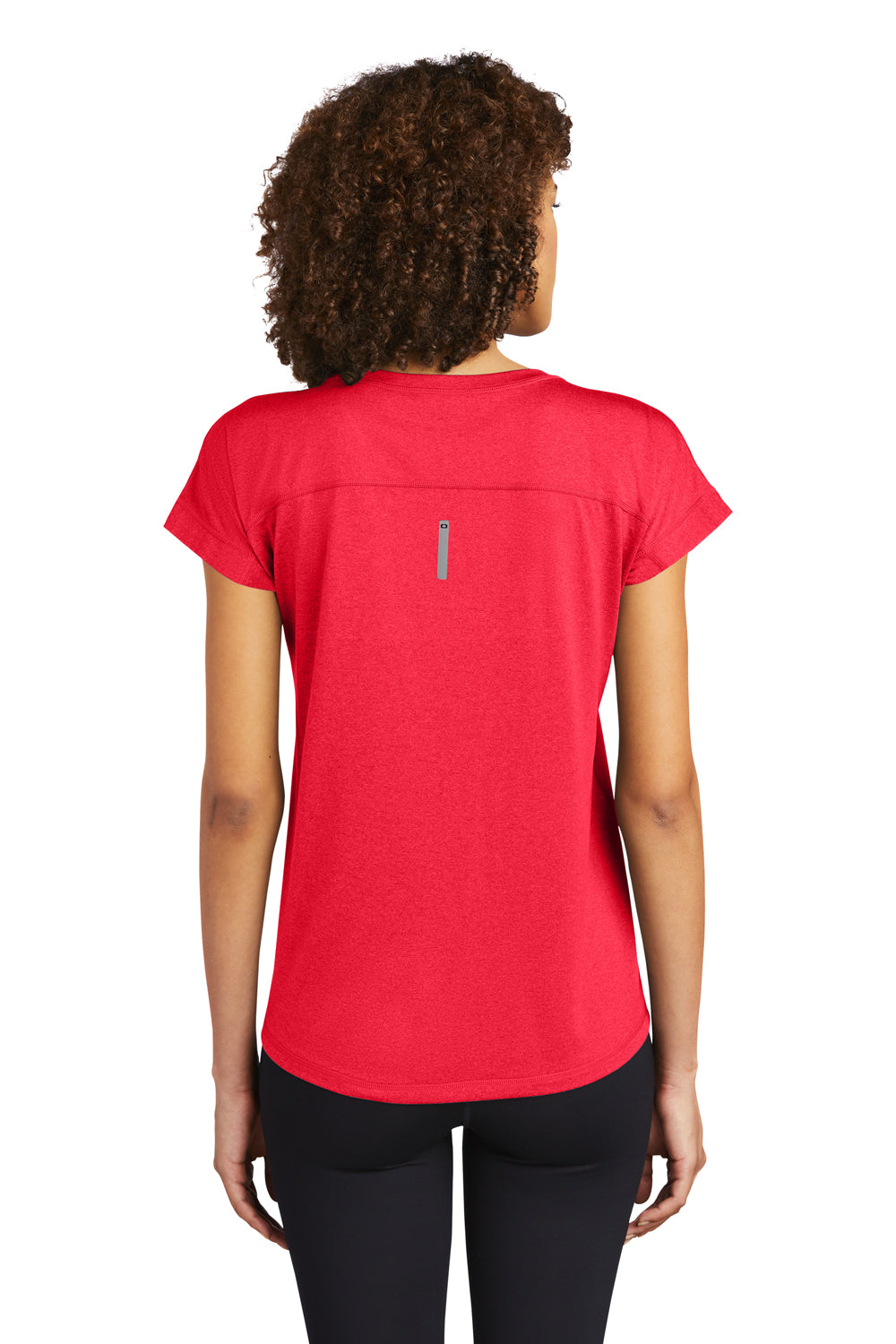 Ogio Womens Endurance Pulse Dolman Short Sleeve Crewneck T-Shirt Rogue Pink Side
