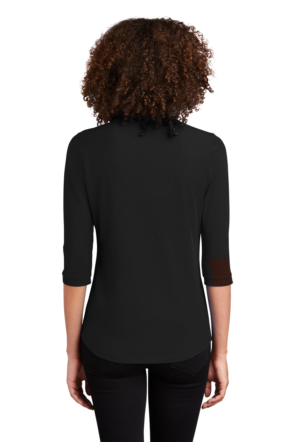Ogio Womens Jewel 3/4 Sleeve Polo Shirt Blacktop Side
