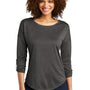 Ogio Womens Gravitate Moisture Wicking 3/4 Sleeve Scoop Neck T-Shirt - Heather Dark Grey