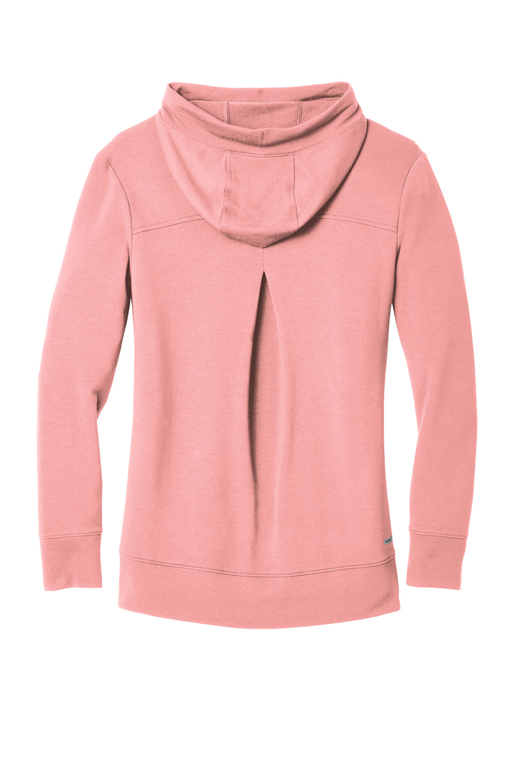 Ogio Womens Luuma Fleece Hooded Sweatshirt Hoodie Swift Pink Flat Back