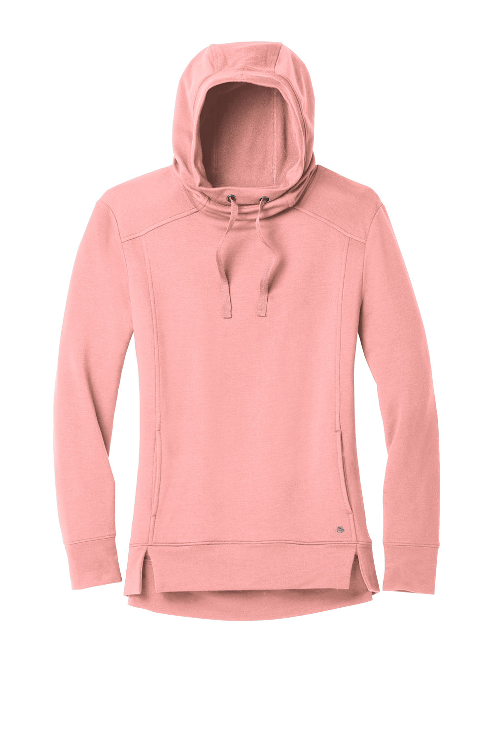 Ogio Womens Luuma Fleece Hooded Sweatshirt Hoodie Swift Pink Flat Front