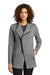 Ogio Womens Transition Full Zip Jacket Heather Petrol Grey Front