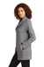 Ogio Womens Transition Full Zip Jacket Heather Petrol Grey Side