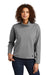 Ogio Womens Transition Cowl Neck Sweatshirt Heather Petrol Grey Front
