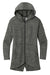 Ogio LOG823 Flux Full Zip Hooded Sweatshirt Hoodie Heather Tarmac Grey Flat Front