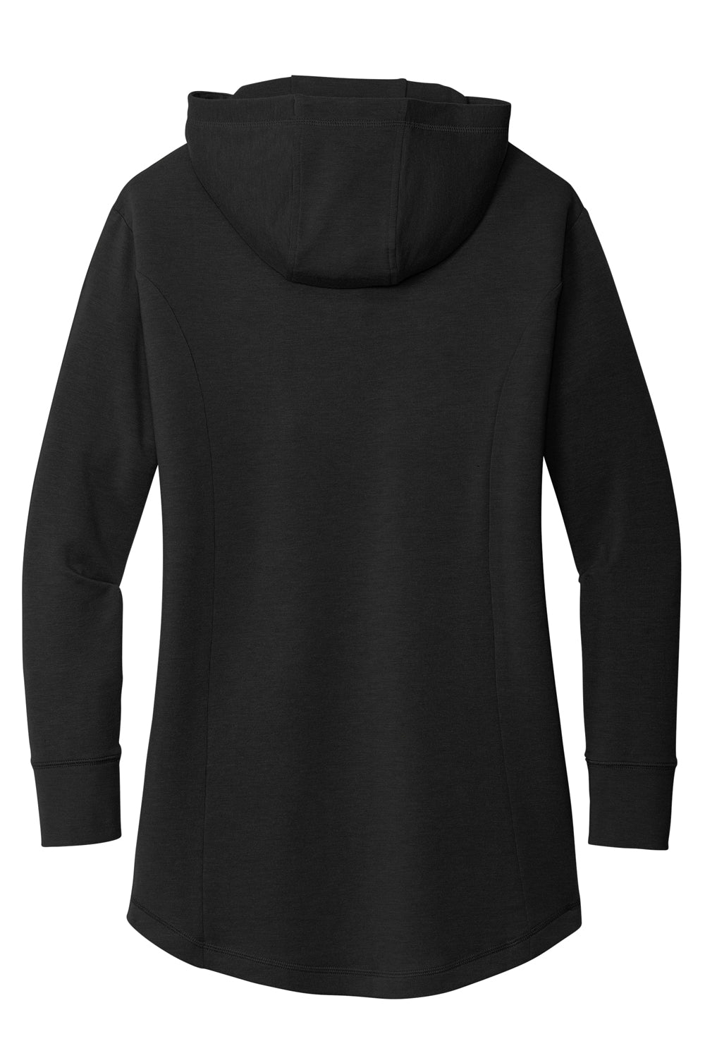 Ogio LOG827 Womens Luuma Flex Long Sleeve Hooded Sweatshirt Hoodie Blacktop Flat Back
