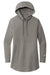 Ogio LOG827 Womens Luuma Flex Long Sleeve Hooded Sweatshirt Hoodie Heather Petrol Grey Flat Front