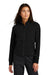 Ogio Womens Outstretch Full Zip Jacket Blacktop Front