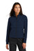 Ogio Womens Outstretch Full Zip Jacket River Navy Blue Front